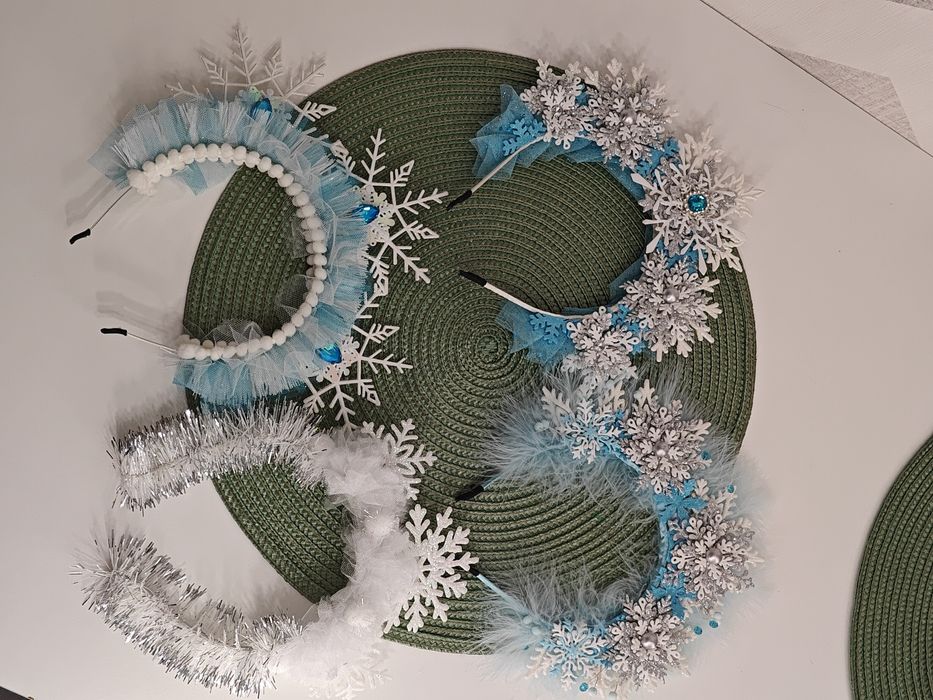 Новорічні святкові обручі   сніжинка цукерка  ялинка  іграшка єдиноріг