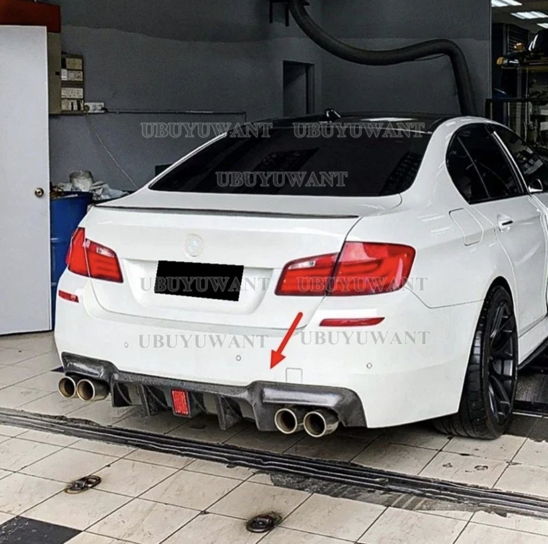 Диффузор бампера М BMW 5 F10 зеркала сплiттер спойлер губа сплиттер