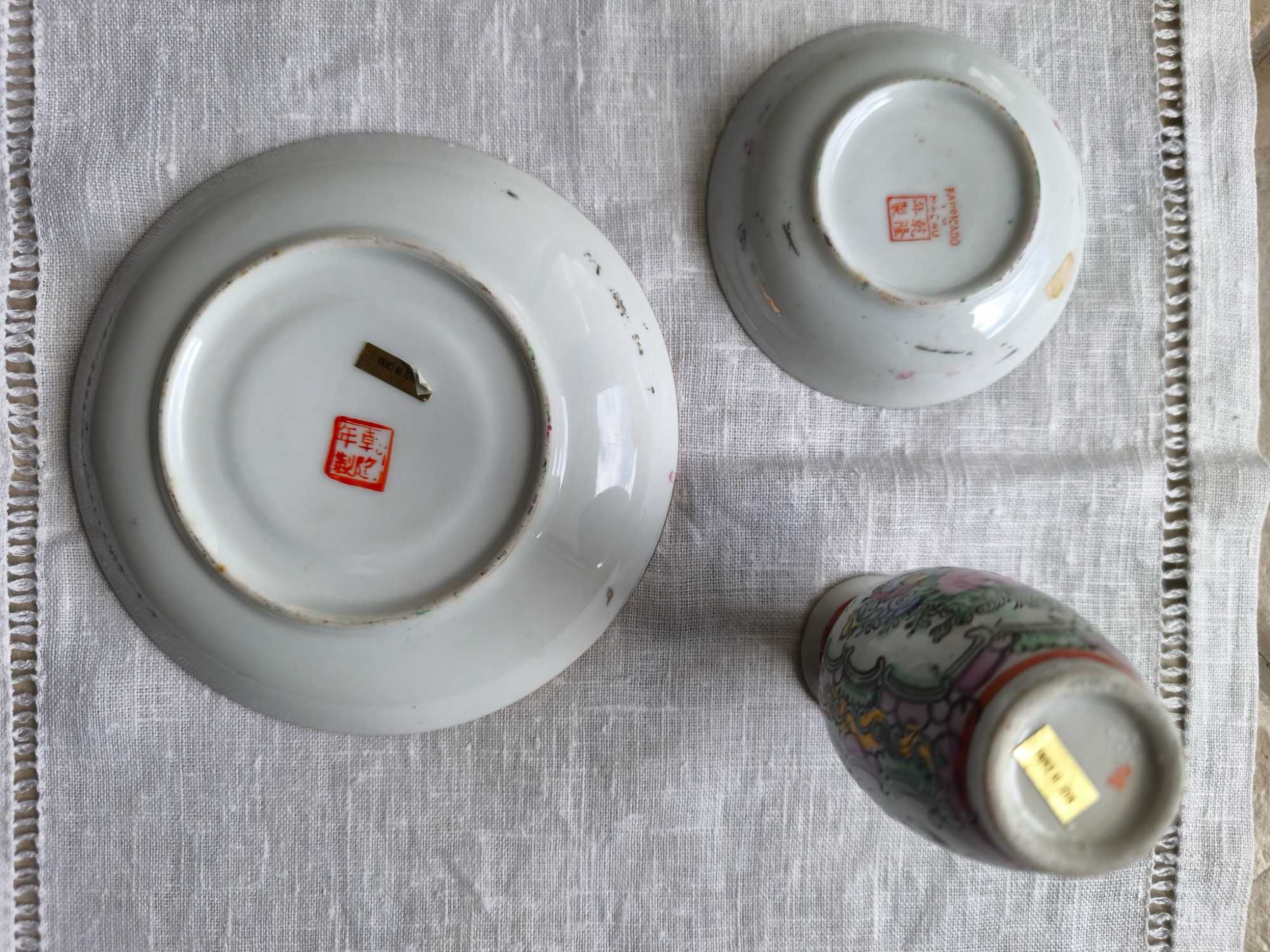 Lote de peças em loiça chinesa