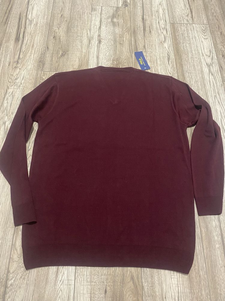 Męski sweter bordo/burgund xxl