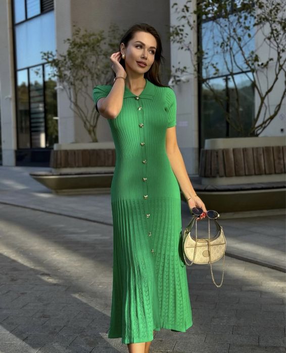 Платье зеленое Sandro