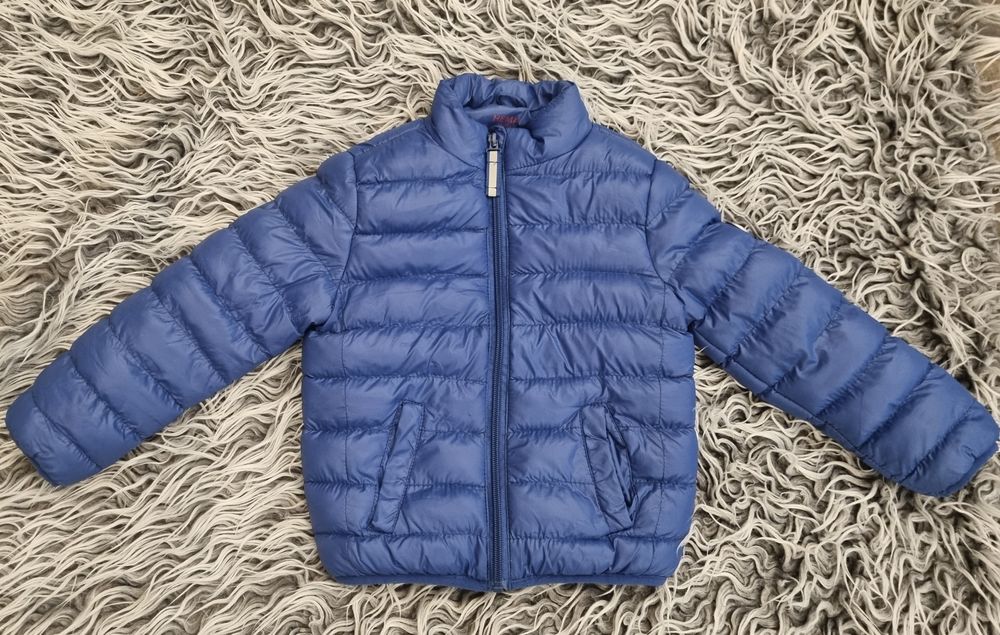 Kurteczka dla chlopca 98 104 niebieska pikowana