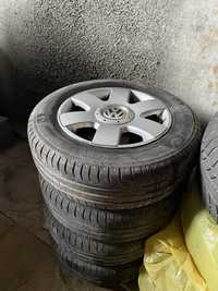 Komplet felg opon letnich michelin 15 vw audi 112x5