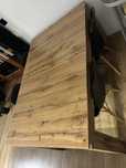 Stol rozkladany craft zloty 4 krzesla . Stol do jadalni 140x90