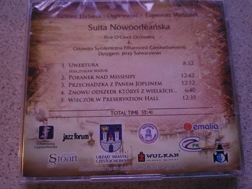 CD T.Ehrhard Orgielewski,E.Marszałek Suita Nowoorleańska 2007 JF/folia