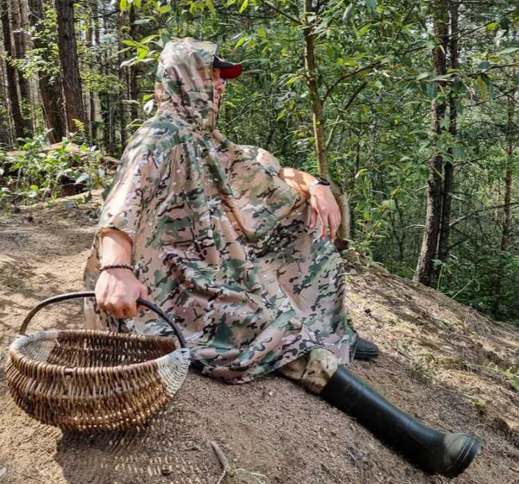 Мультикам, тактичний плащ, дощовик з люверсами