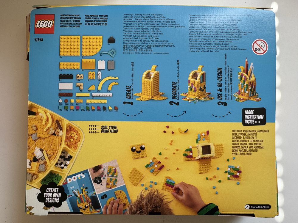 LEGO 41948 - Uroczy banan - pojemnik na długopisy