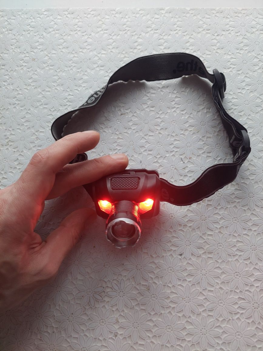 Zestaw Lampka czołowa lethe 4 tryby świecenia + latarka