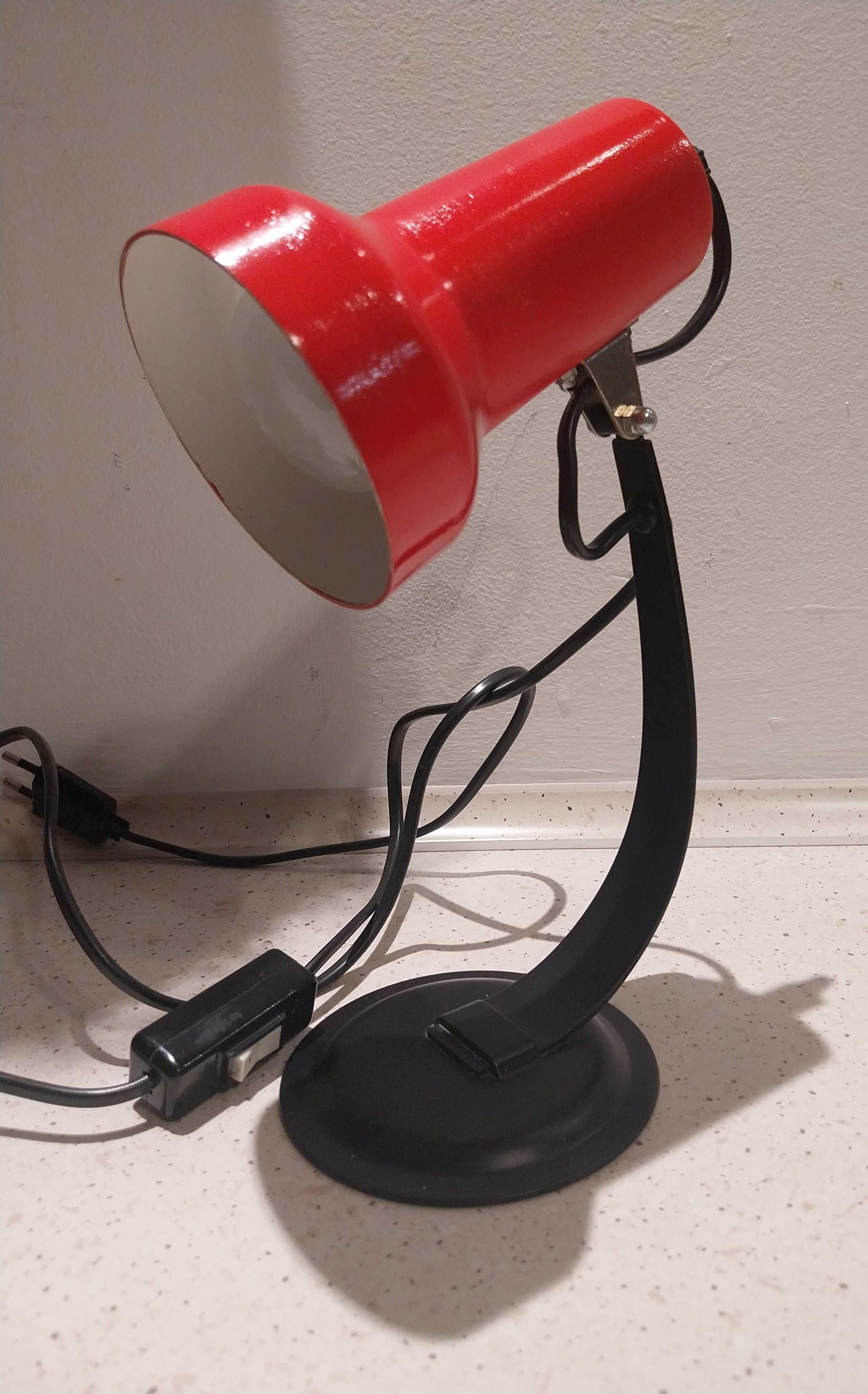 Lampka na biurko red vintage 70s dunska