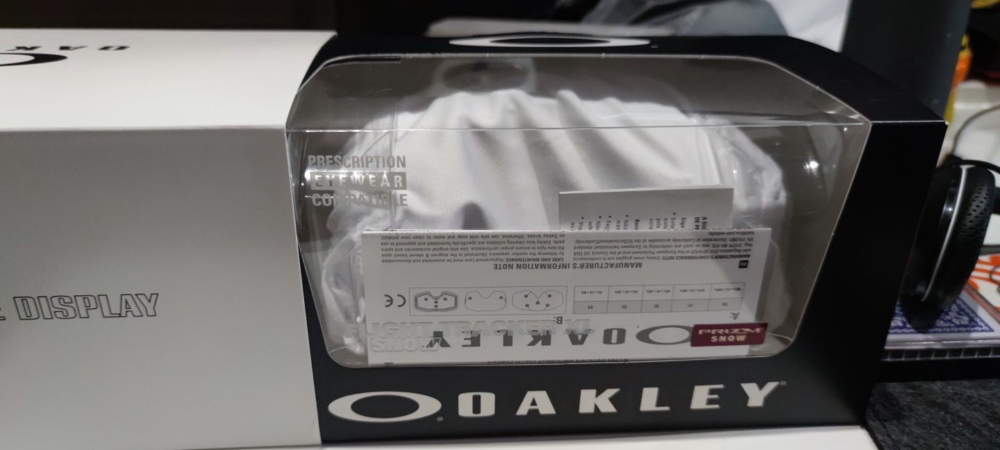 Oakley Fight TRACKER Iridium Jade Prizm L óculos neve