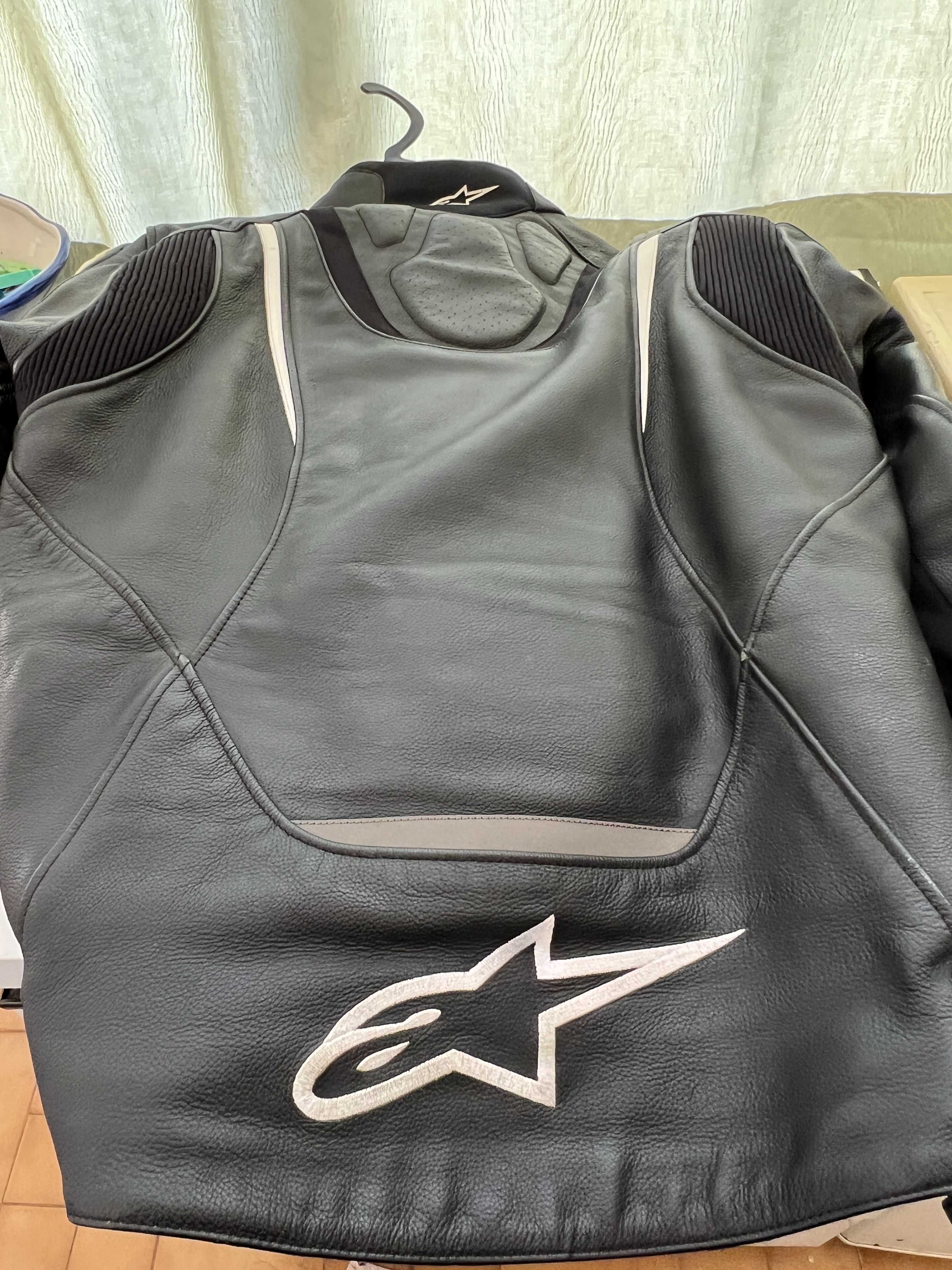 Blusao Mota Pele Alpinestar tamanho XL