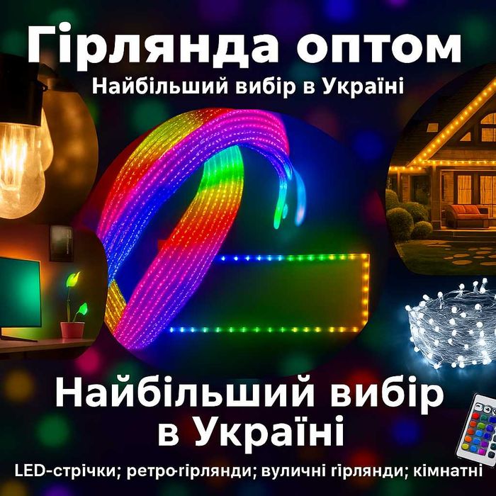 Дропшипінг, Гірлянди світлодіодні, Гірлянди оптом, низькі ціни