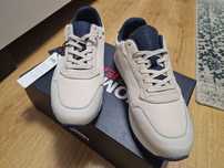 Adidasy Sneakersy Tommy Jeans męskie Retro Leather, rozm. 44, beżowe