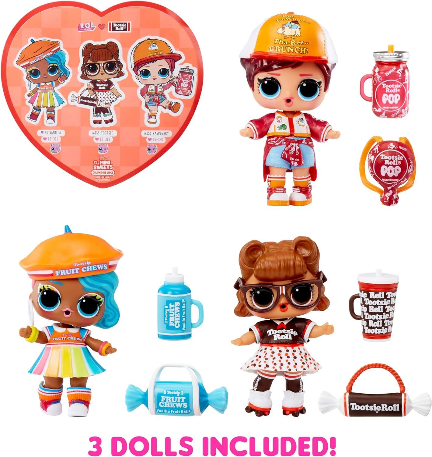 Набір лол 3 ляльки L.O.L. Surprise! Loves Mini Sweets S3 Deluxe Tootsi