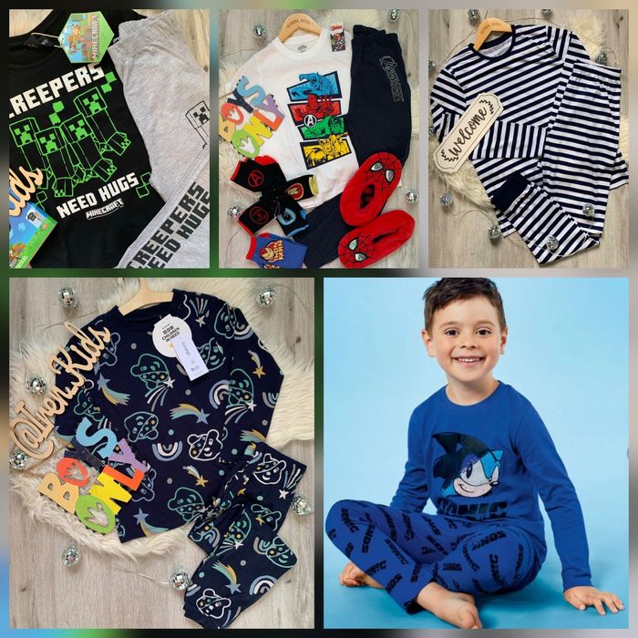 Піжама тоненька бавовняна для хлопчика кофта з штанами, НОВІ бренд