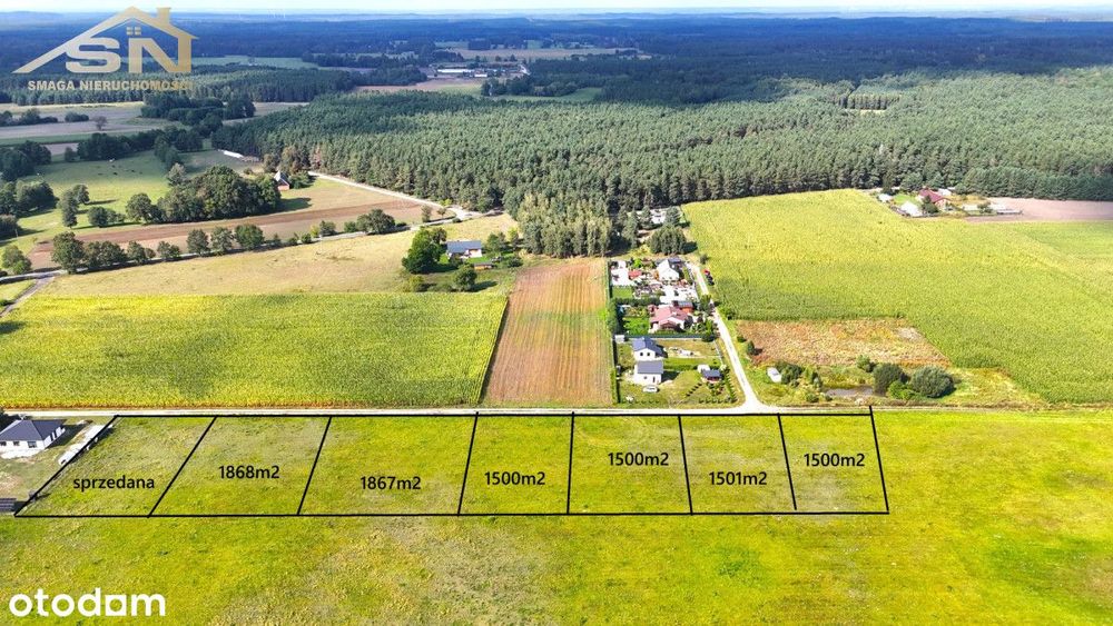 Urocze działki blisko od lasu!