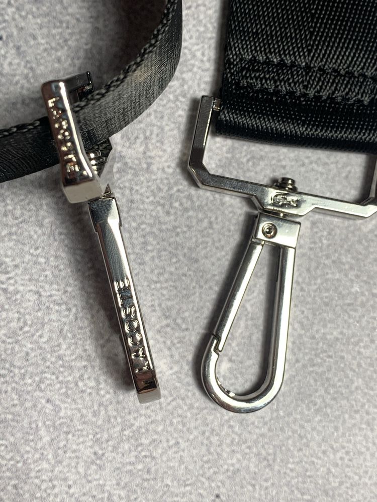 Сумка Lacoste Monogram Reporter Bag Black/Gray