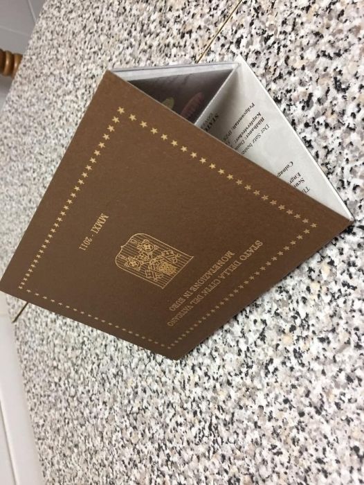 Carteira moedas euros vaticano 2011 sede vacante BU