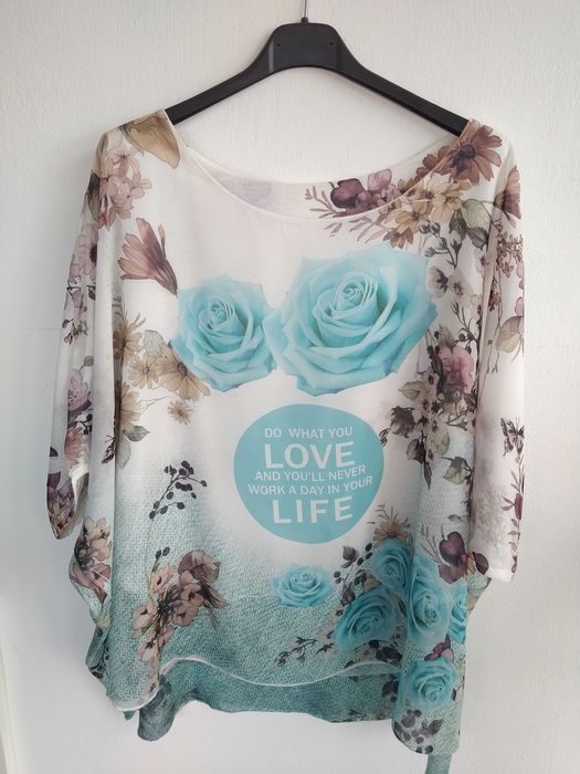 Blusa chiffon muito elegante - Tamanho único