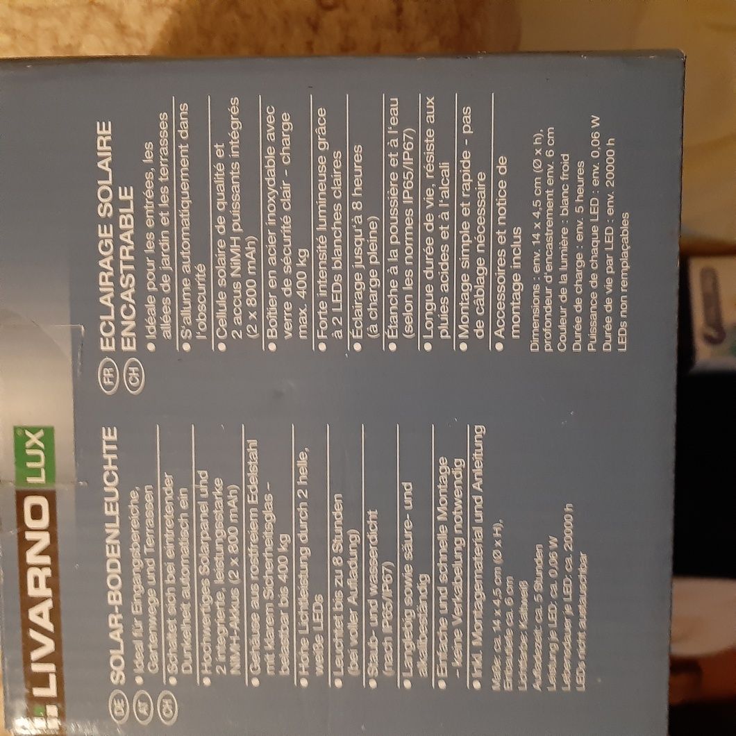 Solarowe oświetlenie podłogowe,zewnętrzne, 3 sztuki