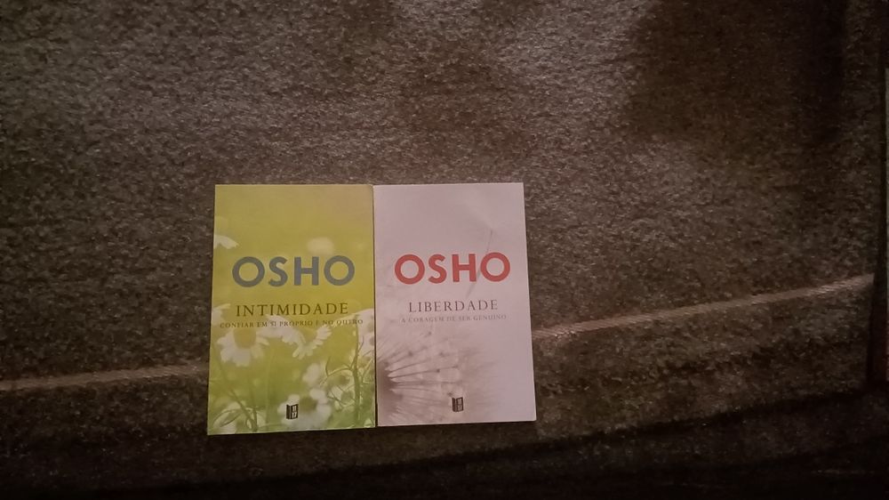 Livros Osho Títulos "Intimidade" e "Liberdade"