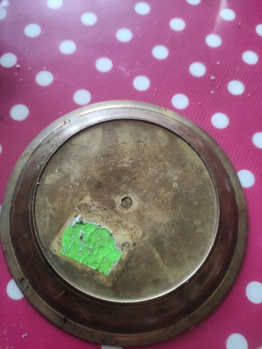 Stary świecznik z mosiądzu 12 cm