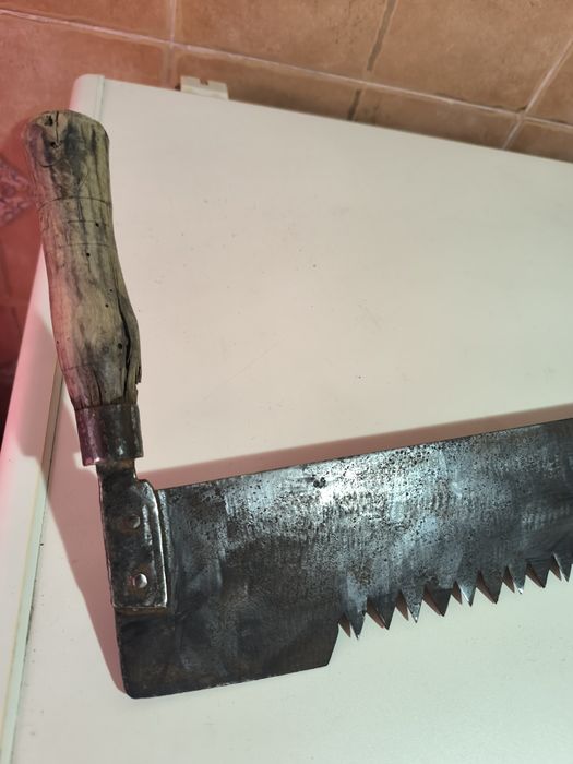 Serrote Antigo de Lenhador – 1,3Mts – Sem Ferrugem Impecável