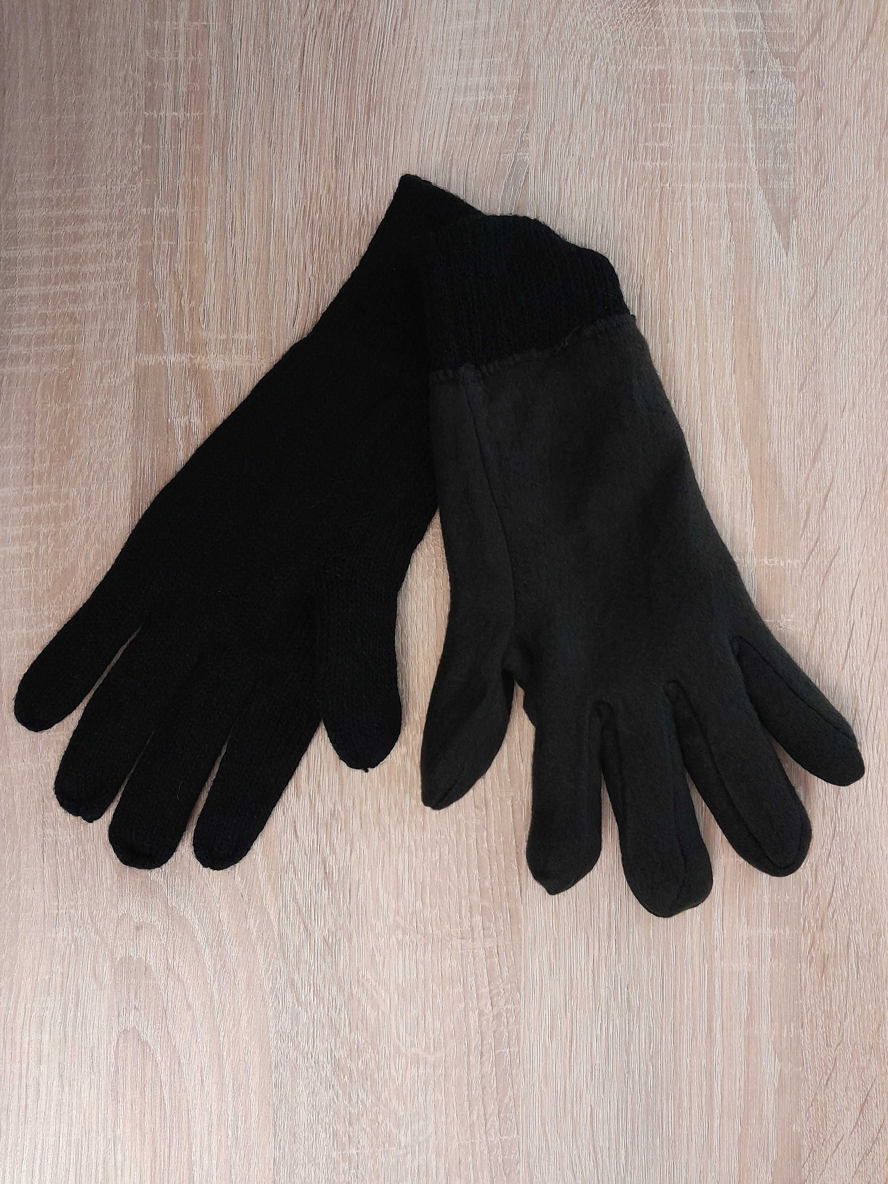 Nowe rękawiczki z dzianiny Thermolate _Kolor czarny, ciepłe, XXL