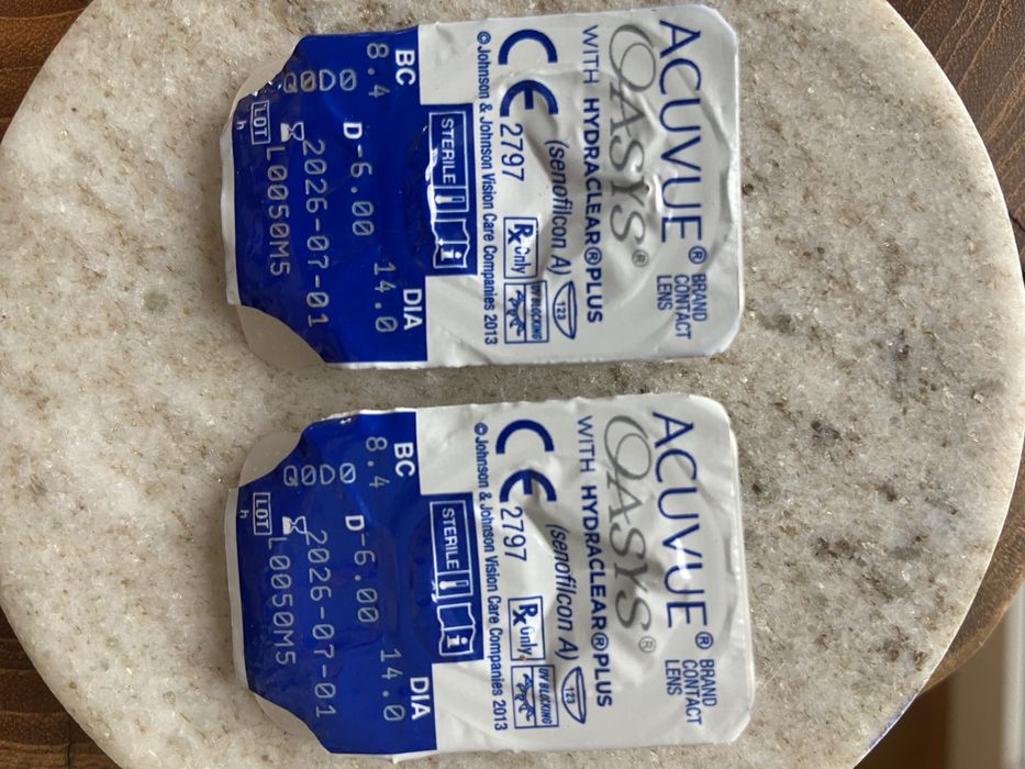 Soczewki kontaktowe Acuvue Oasys -6.00 dwie sztuki