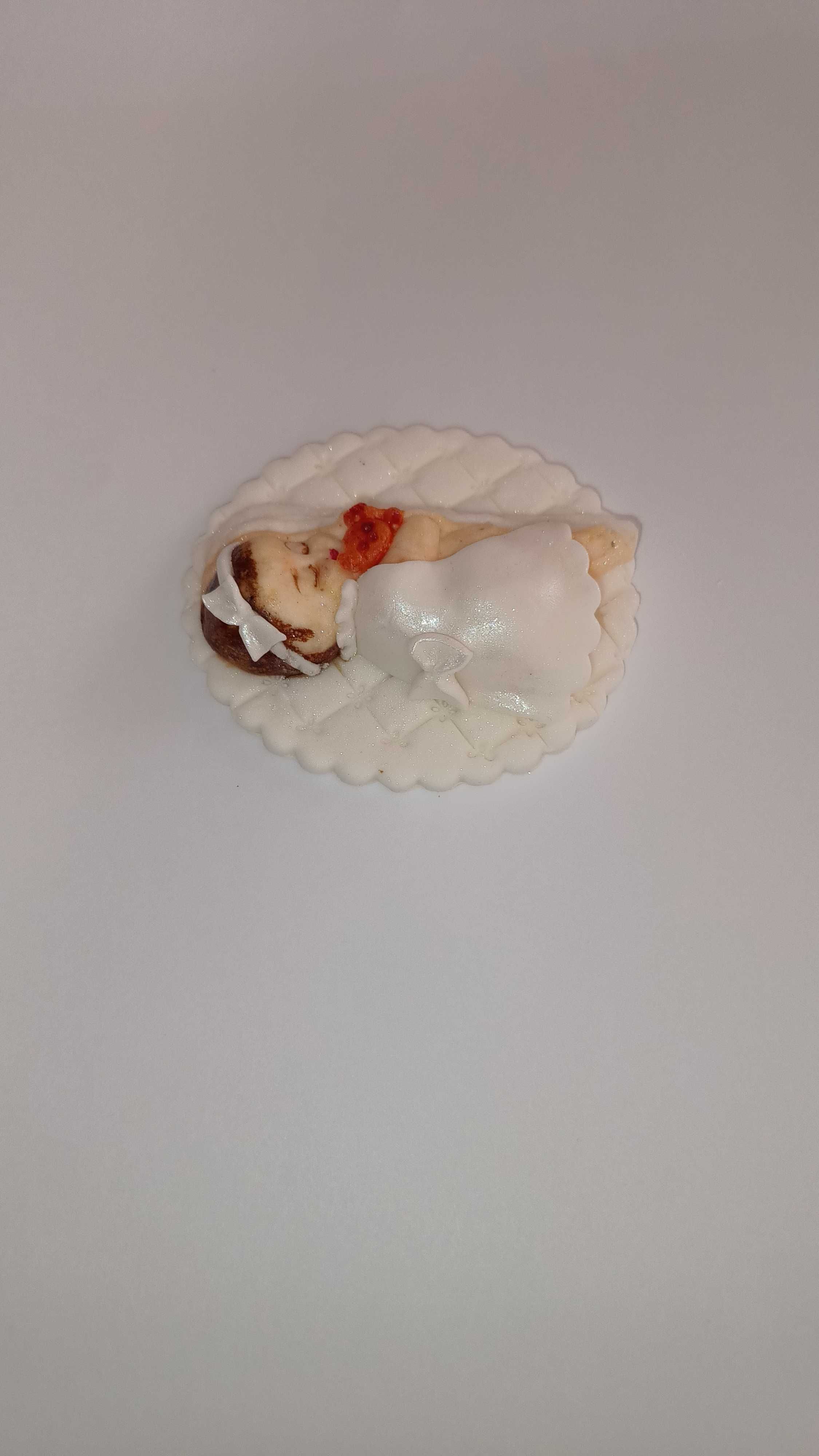 Ozdoba na tort,chrzest,masa cukrowa