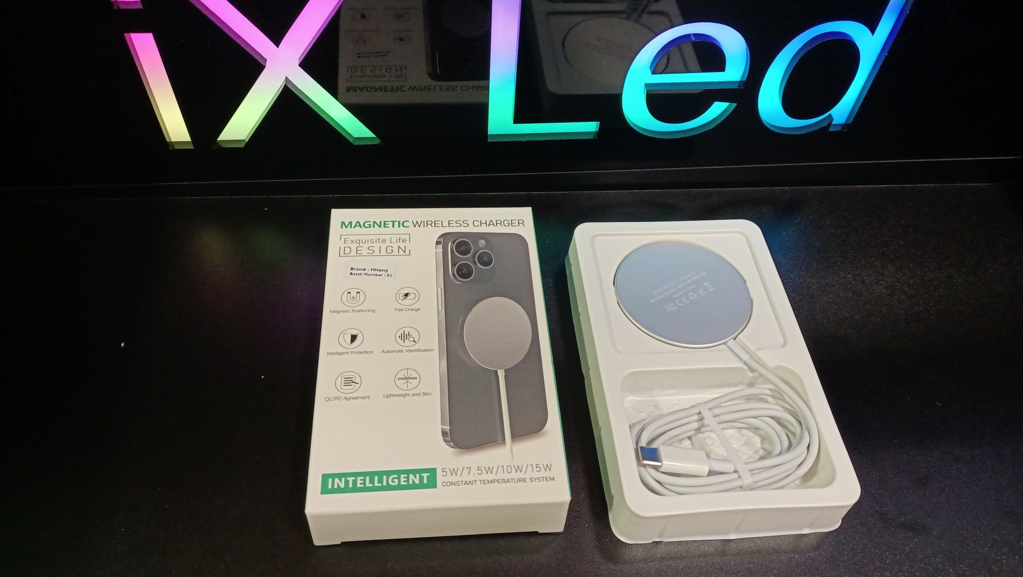 Ładowa indukcyjna magnetyczna do iPhone Samsung Oppo Redmi Pixel