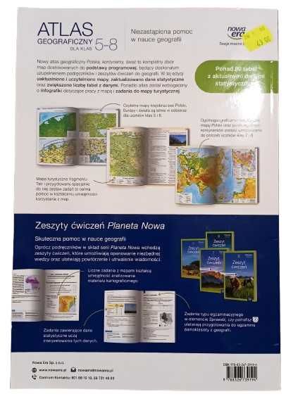 ATLAS GEOGRAFICZNY dla klas 5-8 Szkół Podstawowych