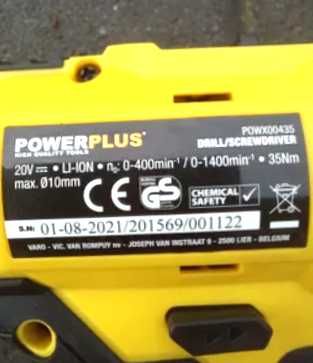 Дриль-шуруповерт PowerPlus 2x20В Бельгія топ якість