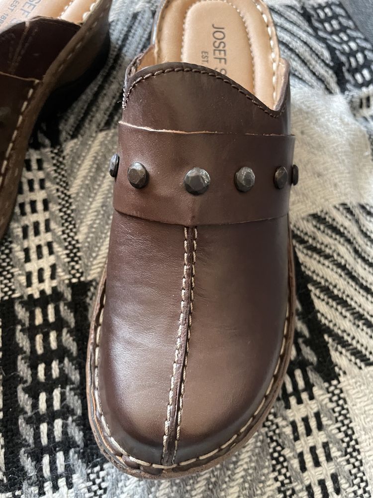 Klapki Josef Seibel rozm 37 skóra 22 cm