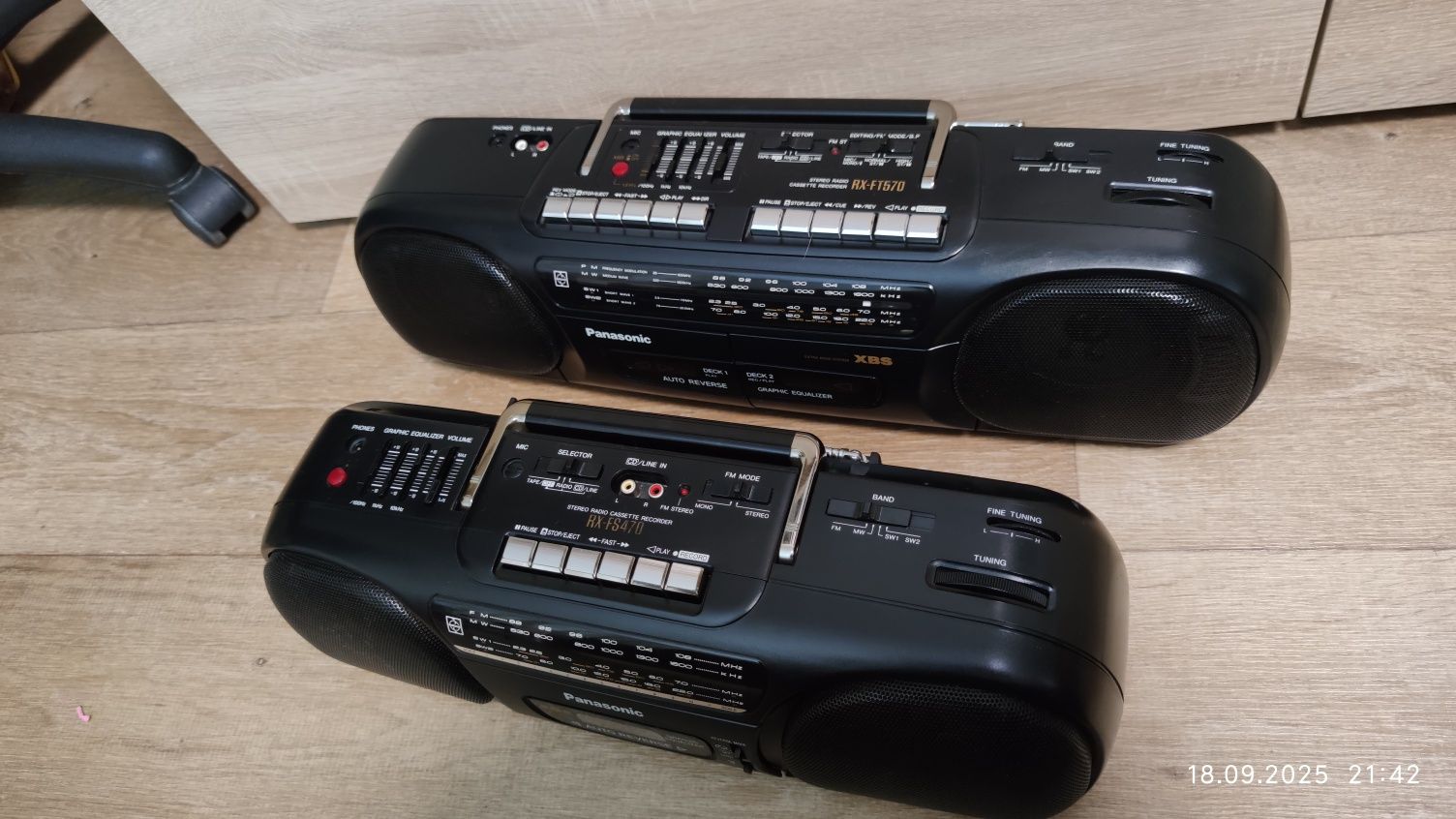Магнитофон Panasonic RX-FS 470 и RX-FT570