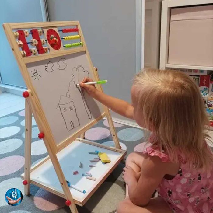 Дитячий мольберт для малювання та розвитку магнитная доска