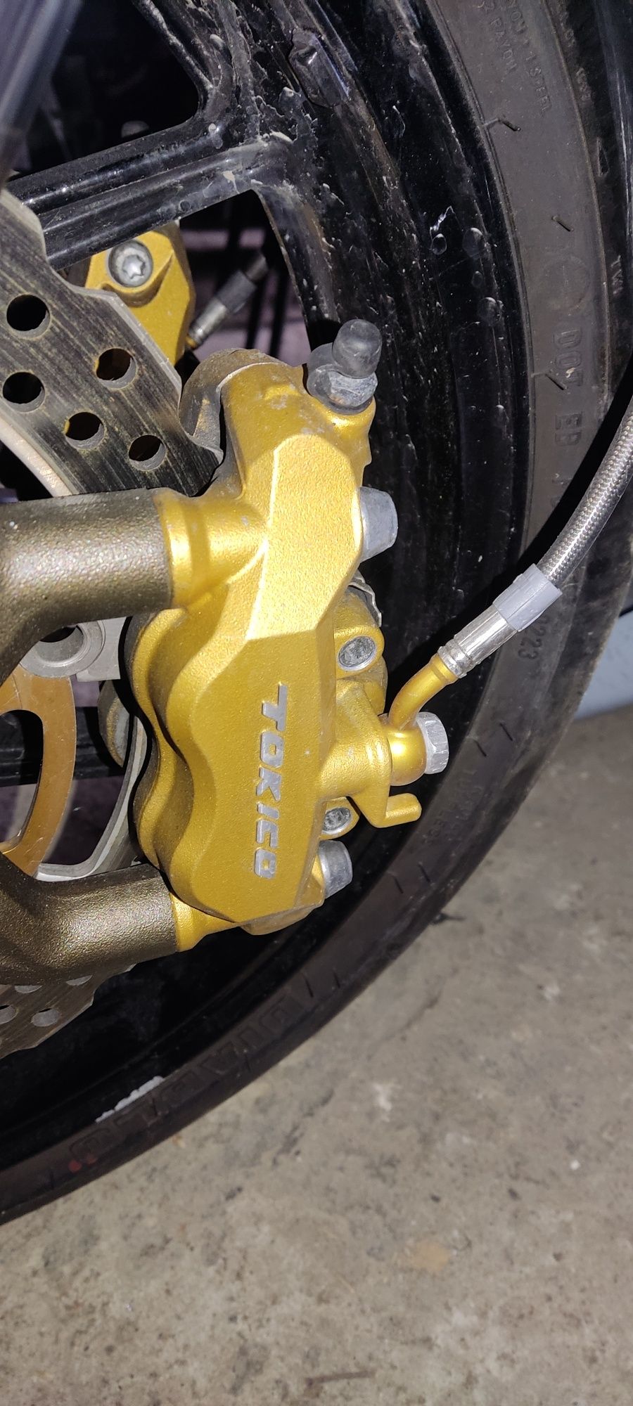 Kawasaki zx6r 2005 zaciski przewody klocki komplet