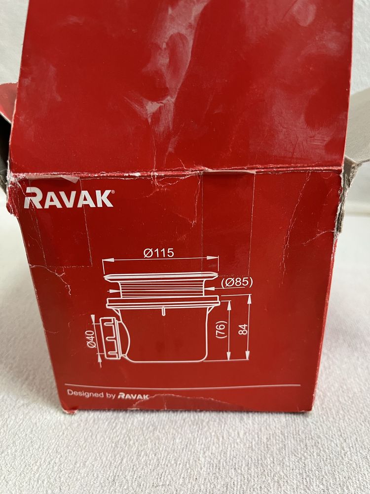Сифон для душевого піддона Ravac Basic 90 Хром Новий