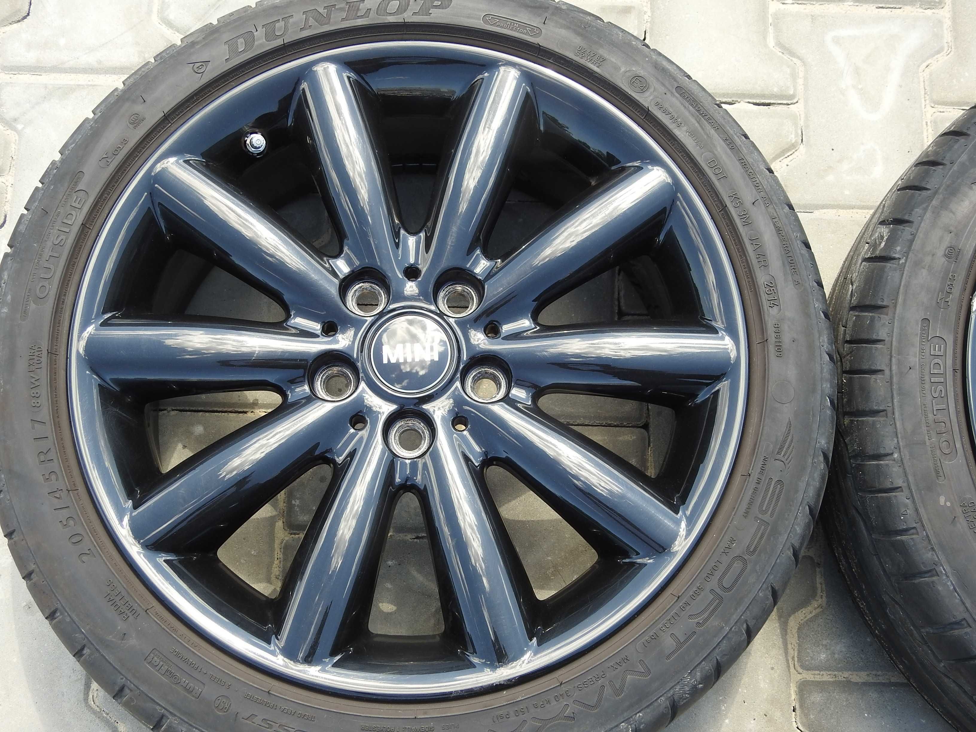 4x ALU Mini Cooper  F56 F55 felgi 7x17 5x112 ET54 TPMS