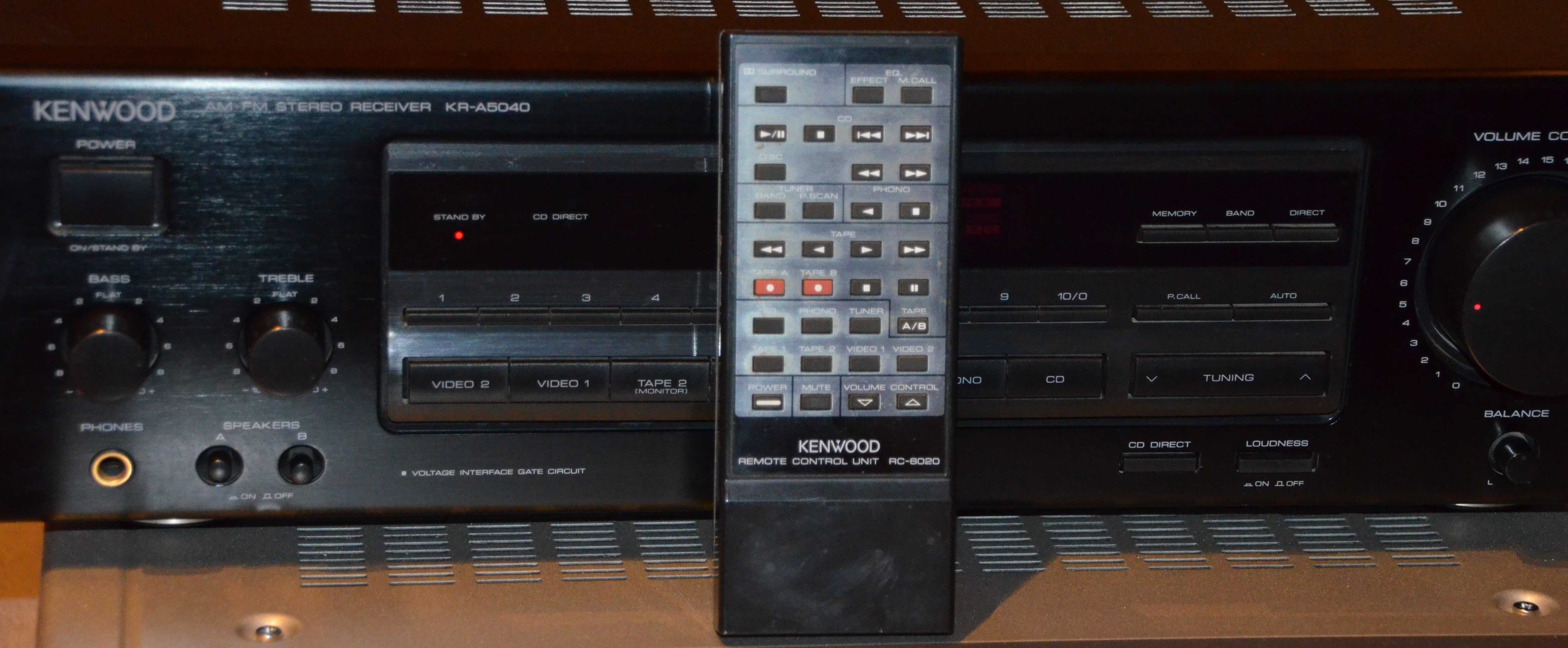 Amplituner stereo Kenwood KR-A5040 z pilotem  2x80w