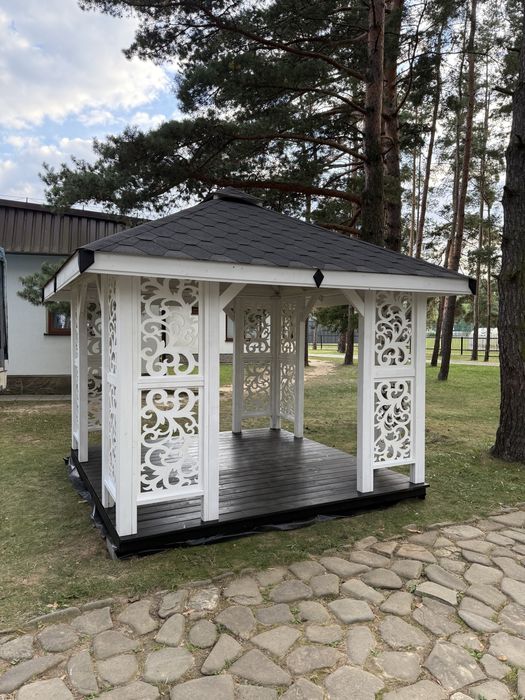 Altana Ogrodowa 3x3 Wiata Altanka Zadaszenie Biała