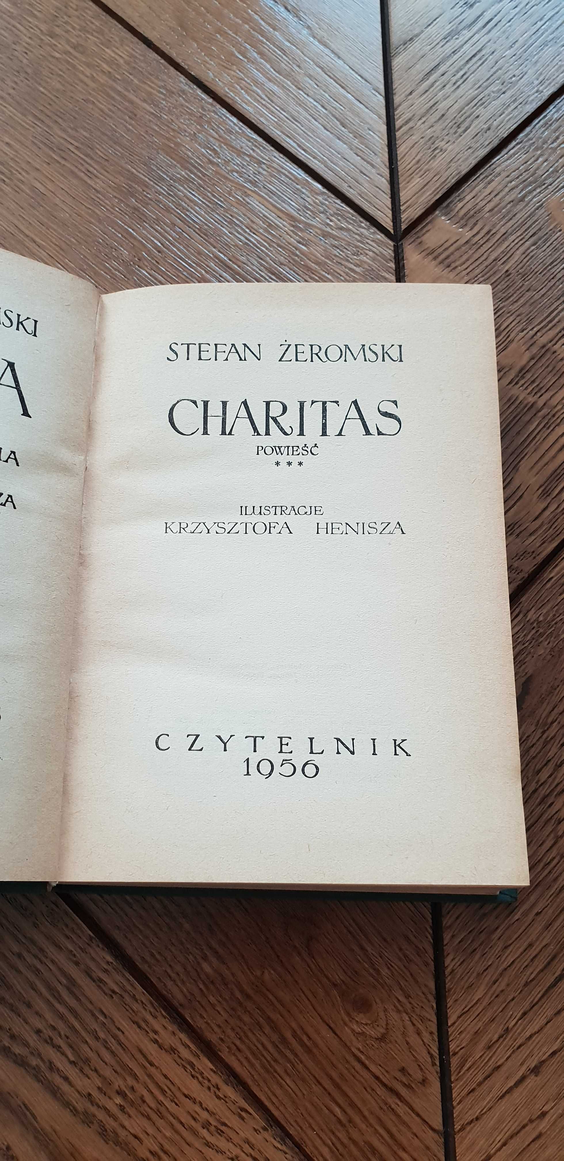 Książka rok 1956 "Charitas" Stefan Żeromski