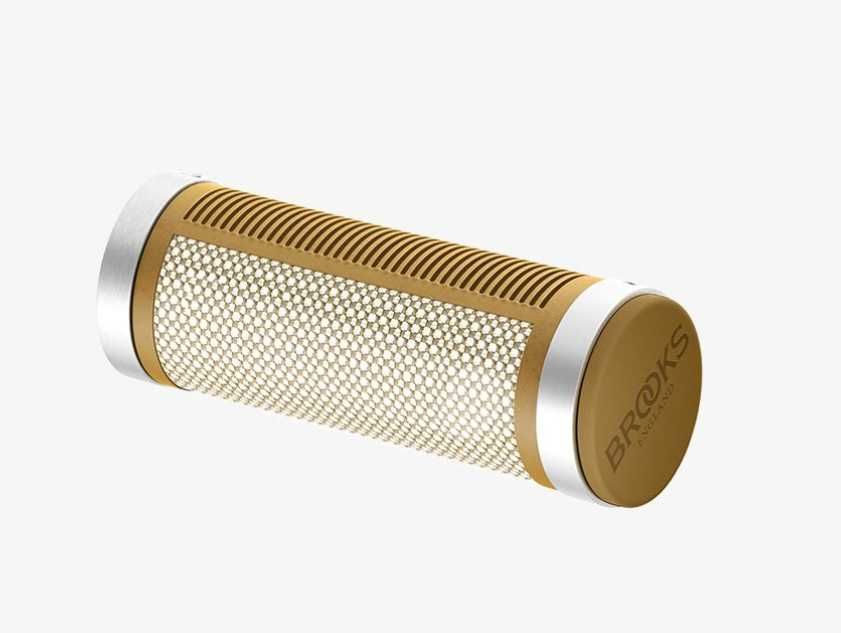 Chwyty rowerowe skręcane Brooks Rubber Grips 130 100 natural gripshift