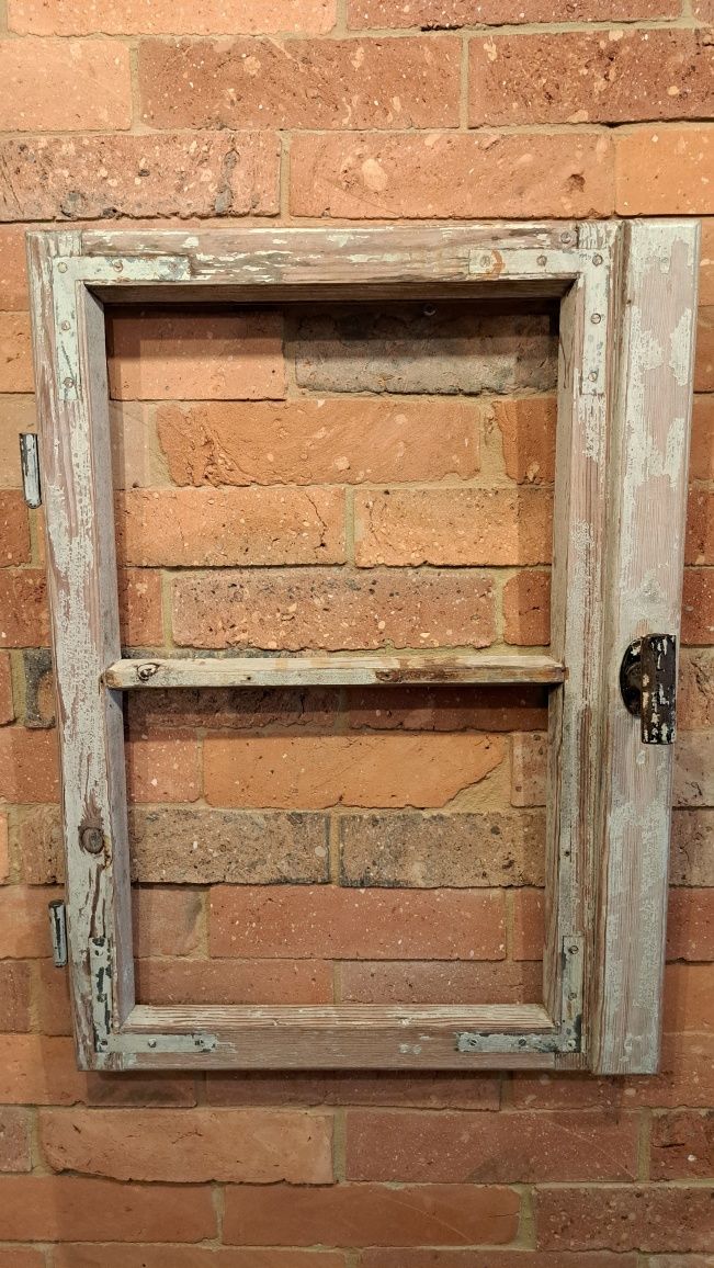 Lustro z duszą rękodzieło ze starych ram okiennych Vintage Retro Loft