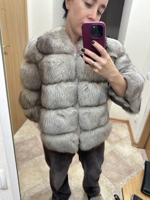 Шубка автоледі з натурального песця