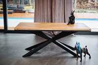 Stół Dębowy w stylu loft (industrialny)