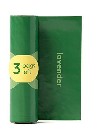 Worki do zbierania psich odchodów Earth Rated - Lawendowe 21x15szt