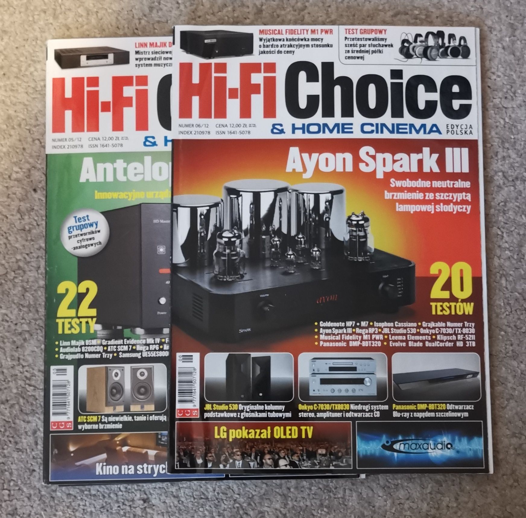 czasopisma Hi-Fi Choice numer 05/12 oraz 06/12