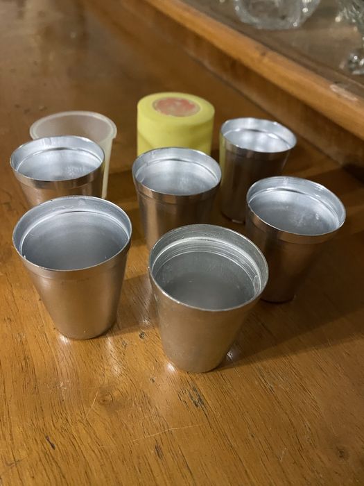 PRL kieliszki turystyczne retro vintage