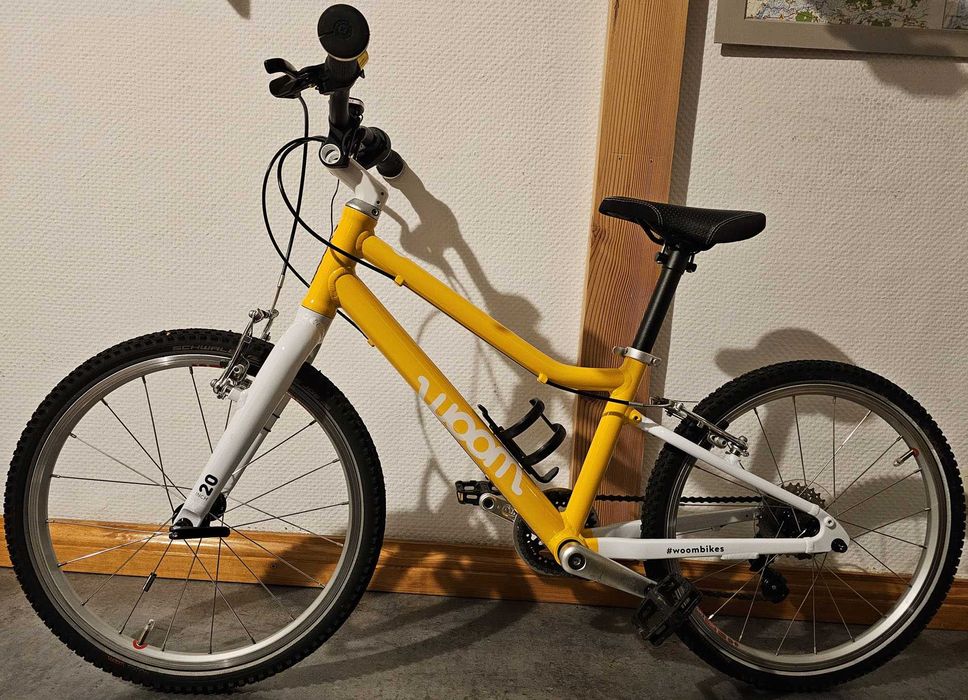 Rowerek dziecięcy Woom 4 - 20'' żółty, jak nowy, gwarancja